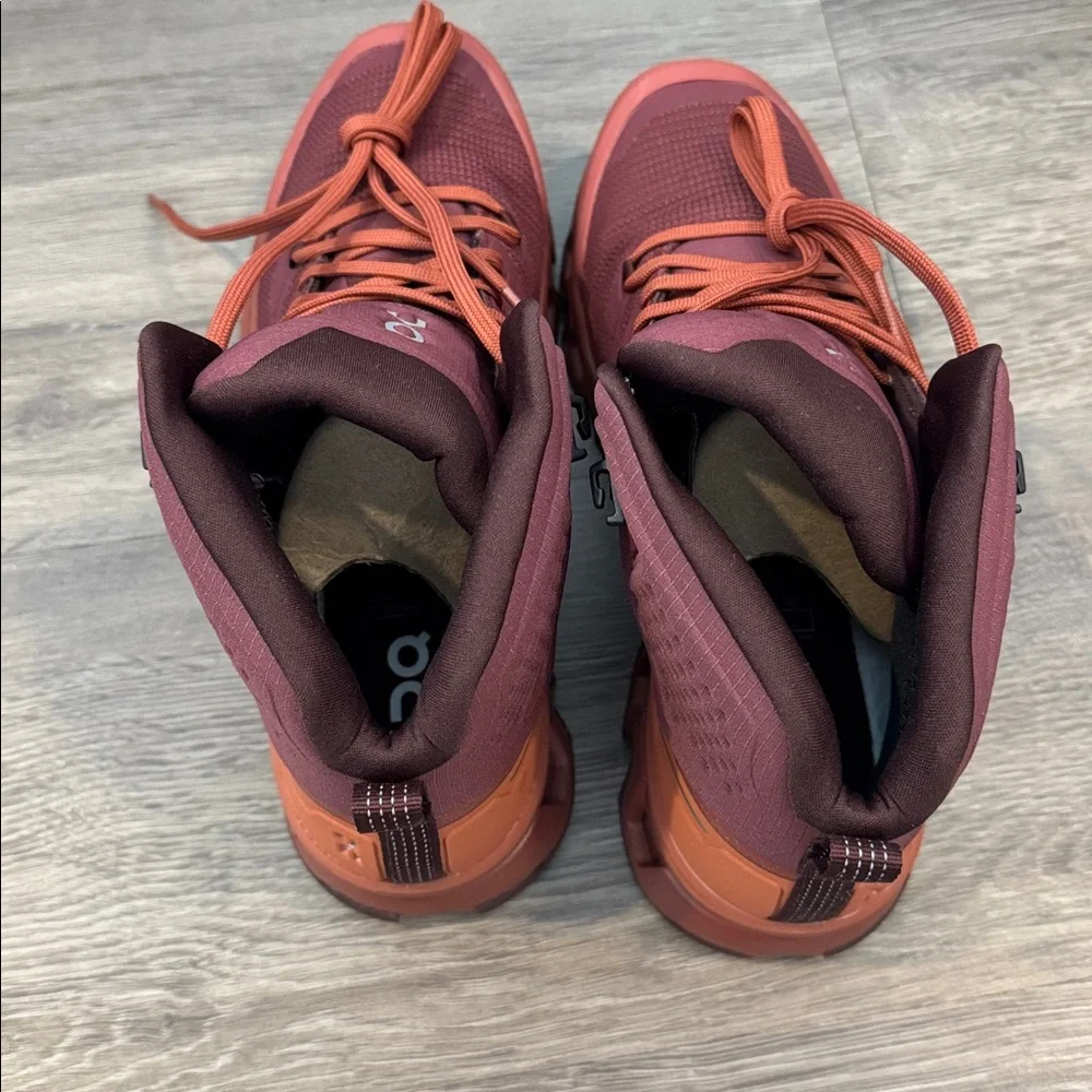 On Running Cloudrock 2 Women’s Hiking Shoes/Boats Size Maroon 8.5 - Picture 6 of 7